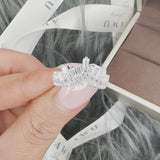 Queenie- Crown Moissanite Band