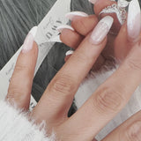 Heart Crown V Curve Moissanite Promise Ring