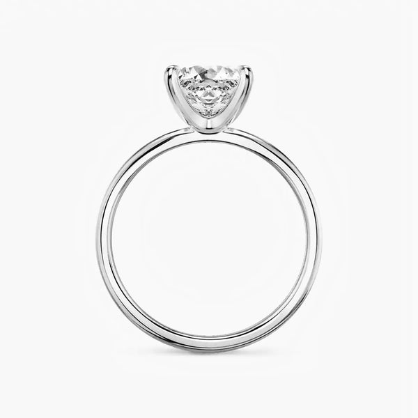 Princess Cut Solitaire Moissanite Engagement Ring