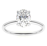 Natalie - Oval Solitaire Moissanite Engagement Ring