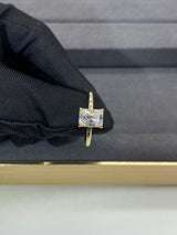 Natalie - Radiant Cut Moissanite Solitaire Engagement Ring