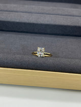 Natalie - Radiant Cut Moissanite Solitaire Engagement Ring