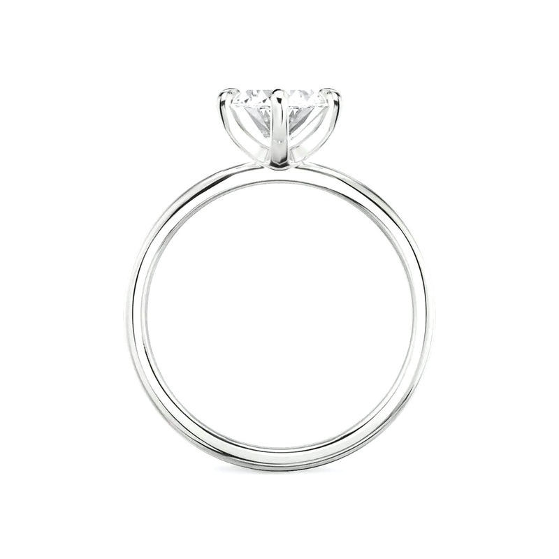 Marquise Solitaire Moissanite Engagement Ring