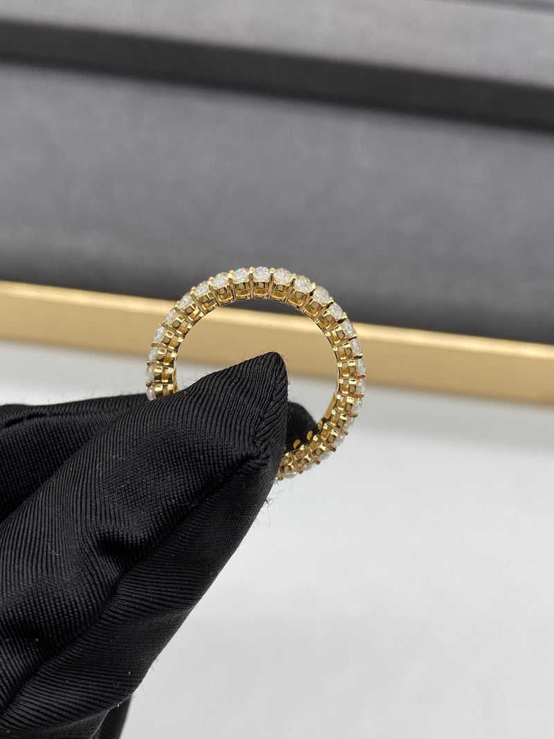 Olivia - Oval Eternity Moissanite Wedding Band